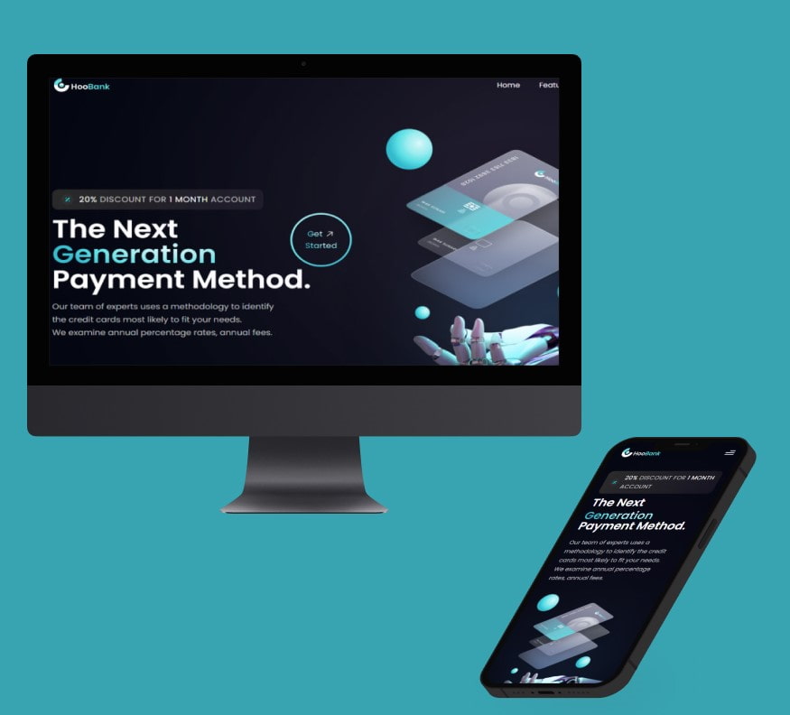 Home page do site Hoobank